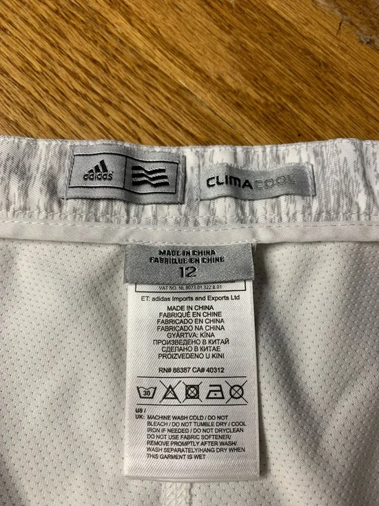 Adidas ClimaCool Heathered Grey & Pink Tennis Golf Skort - Size 12 - Picture 6 of 9